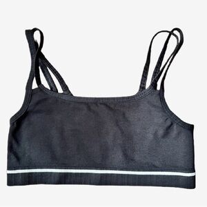 Gymshark Black Double Strap Sports Bra
